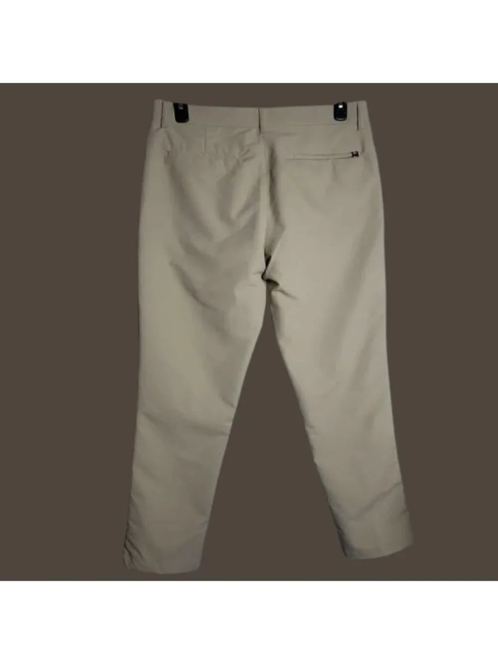 Banana Republic Mens Chino Classic Flat Front Pants Beige 34/29